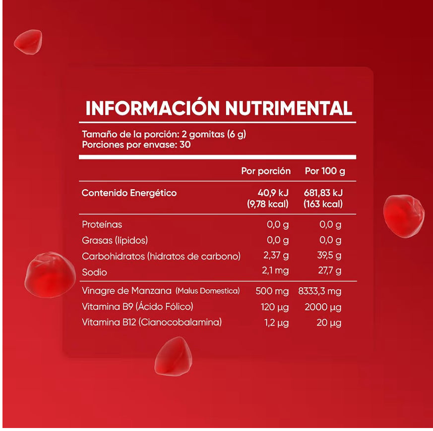 Suplemento Goli Vinagre de Manzana Gomas