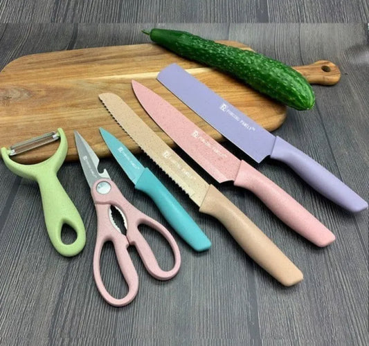 SET DE CUCHILLOS  DE 6 PZ.